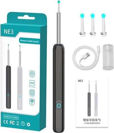 جهاز تنظيف الأذن الذكي بعدسة منظار